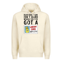 Sandshell arthur library card classic rachelrae09 Premium Hoodie - artisFamous