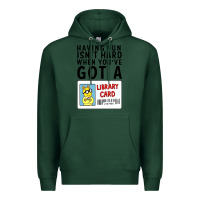 Sports Green arthur library card classic rachelrae09 Premium Hoodie - artisFamous