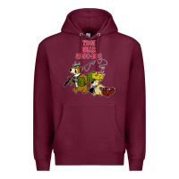 Burgundy yogi bear & boo boo Premium Hoodie - artisFamous