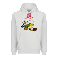 Dove Grey yogi bear & boo boo Premium Hoodie - artisFamous