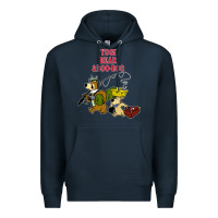 Navy yogi bear & boo boo Premium Hoodie - artisFamous