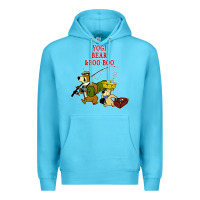 Ocean Blue yogi bear & boo boo Premium Hoodie - artisFamous