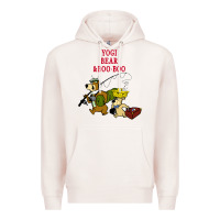 Pale Pink yogi bear & boo boo Premium Hoodie - artisFamous