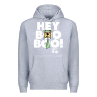 Heather Grey yogi bear Premium Hoodie - artisFamous