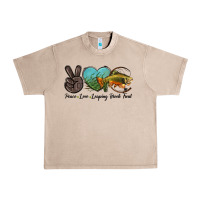 French Oak Peace Love Leaping Brook Trout Urban Heavy Tee - LillyAllenDesigns