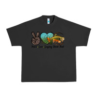 Pigment Black Peace Love Leaping Brook Trout Urban Heavy Tee - LillyAllenDesigns
