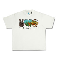 Pistachio Peace Love Leaping Brook Trout Urban Heavy Tee - LillyAllenDesigns