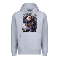 Heather Grey bucky barnes a hero Premium Hoodie - artisFamous