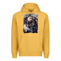 Mustard bucky barnes a hero Premium Hoodie - artisFamous