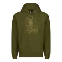 Army Green sleeping beauty maleficent crow branchesy Premium Hoodie - artisFamous