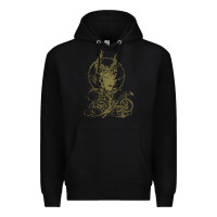 Black sleeping beauty maleficent crow branchesy Premium Hoodie - artisFamous