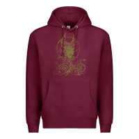 Burgundy sleeping beauty maleficent crow branchesy Premium Hoodie - artisFamous