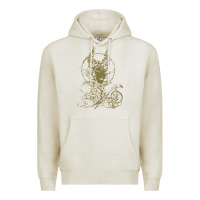Oatmeal Heather sleeping beauty maleficent crow branchesy Premium Hoodie - artisFamous