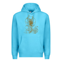 Ocean Blue sleeping beauty maleficent crow branchesy Premium Hoodie - artisFamous
