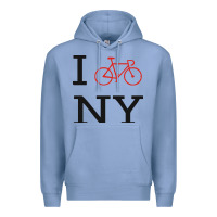 Colony Blue i bike ny funny bike Premium Hoodie - artisFamous