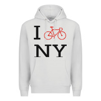 Dove Grey i bike ny funny bike Premium Hoodie - artisFamous