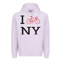 Lilac i bike ny funny bike Premium Hoodie - artisFamous