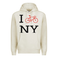 Oatmeal Heather i bike ny funny bike Premium Hoodie - artisFamous