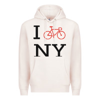 Pale Pink i bike ny funny bike Premium Hoodie - artisFamous