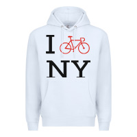 White i bike ny funny bike Premium Hoodie - artisFamous