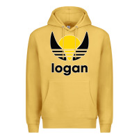 Antique Gold logan Premium Hoodie - artisFamous