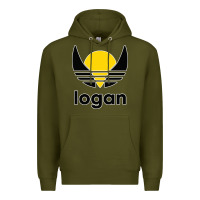 Army Green logan Premium Hoodie - artisFamous