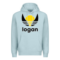 Blue Mist logan Premium Hoodie - artisFamous