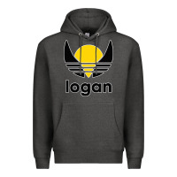 Charcoal Heather logan Premium Hoodie - artisFamous
