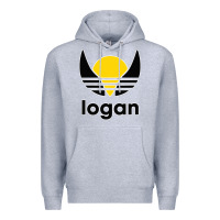 Heather Grey logan Premium Hoodie - artisFamous