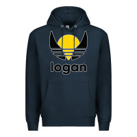 Navy logan Premium Hoodie - artisFamous