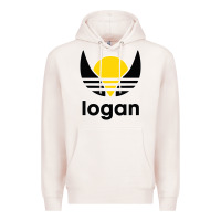 Pale Pink logan Premium Hoodie - artisFamous