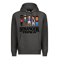 Charcoal Heather stranger kids Premium Hoodie - artisFamous
