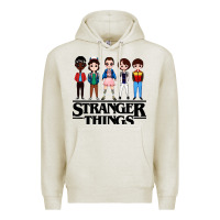 Oatmeal Heather stranger kids Premium Hoodie - artisFamous