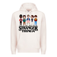 Pale Pink stranger kids Premium Hoodie - artisFamous