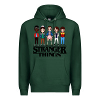 Sports Green stranger kids Premium Hoodie - artisFamous