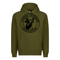 Army Green cowboy fast draw association Premium Hoodie - artisFamous