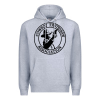 Heather Grey cowboy fast draw association Premium Hoodie - artisFamous