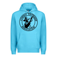 Ocean Blue cowboy fast draw association Premium Hoodie - artisFamous