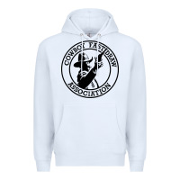 White cowboy fast draw association Premium Hoodie - artisFamous