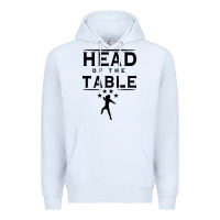 White head of the table Premium Hoodie - artisFamous