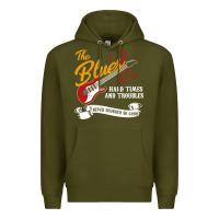 Army Green the blues music Premium Hoodie - artisFamous