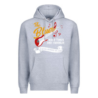Heather Grey the blues music Premium Hoodie - artisFamous