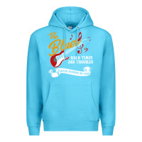 Ocean Blue the blues music Premium Hoodie - artisFamous