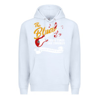 White the blues music Premium Hoodie - artisFamous