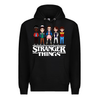 Black stranger kids Premium Hoodie - artisFamous