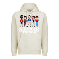 Oatmeal Heather stranger kids Premium Hoodie - artisFamous