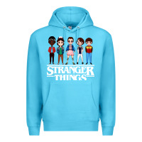 Ocean Blue stranger kids Premium Hoodie - artisFamous