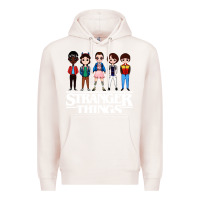 Pale Pink stranger kids Premium Hoodie - artisFamous