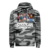 Slate Camo stranger kids Premium Hoodie - artisFamous