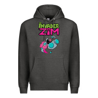 Charcoal Heather Invader Zim Gir Premium Hoodie - artisFamous